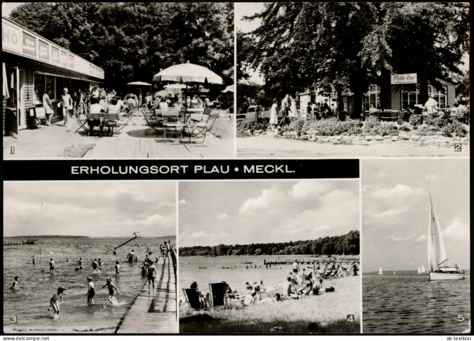 Plau (am See) DDR Mehrbild-AK U.a. Milchbar Im OT Seelust, Plauer See Uvm. 1972 - Plau