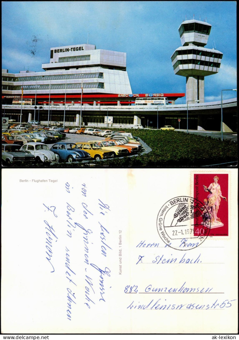 Ansichtskarte Tegel-Berlin Flughafen 1975    Sonderstempel Der Int. Grüne Woche - Tegel