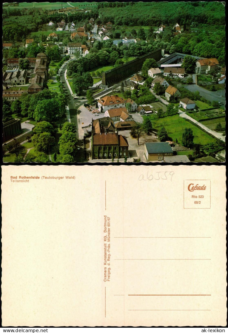 Ansichtskarte Bad Rothenfelde Teilansicht Vom Flugzeug Aus, Luftbild 1968 - Bad Rothenfelde