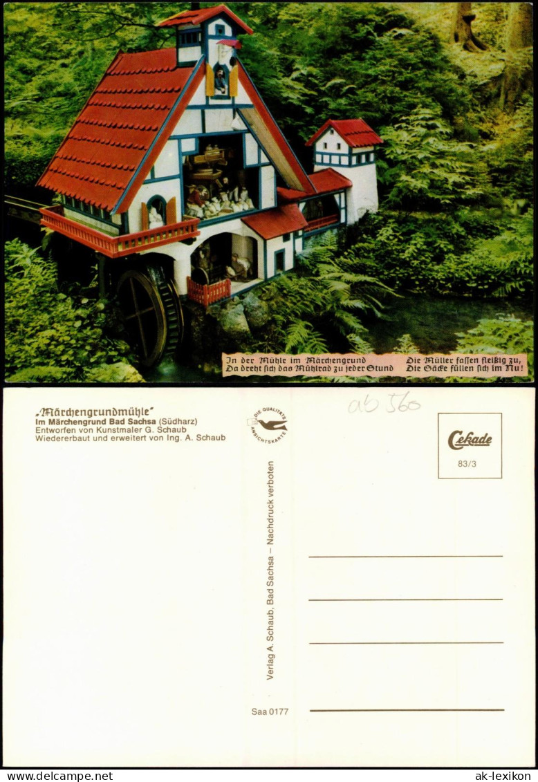 Ansichtskarte Bad Sachsa Märchengrundmühle Märchengrund 1983 - Bad Sachsa