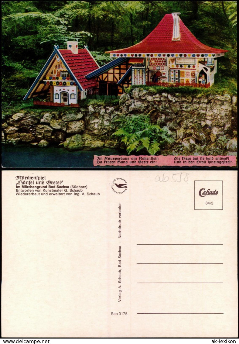 Ansichtskarte Bad Sachsa Hänsel Und Gretel Märchenspiel Märchengrund 1984 - Bad Sachsa