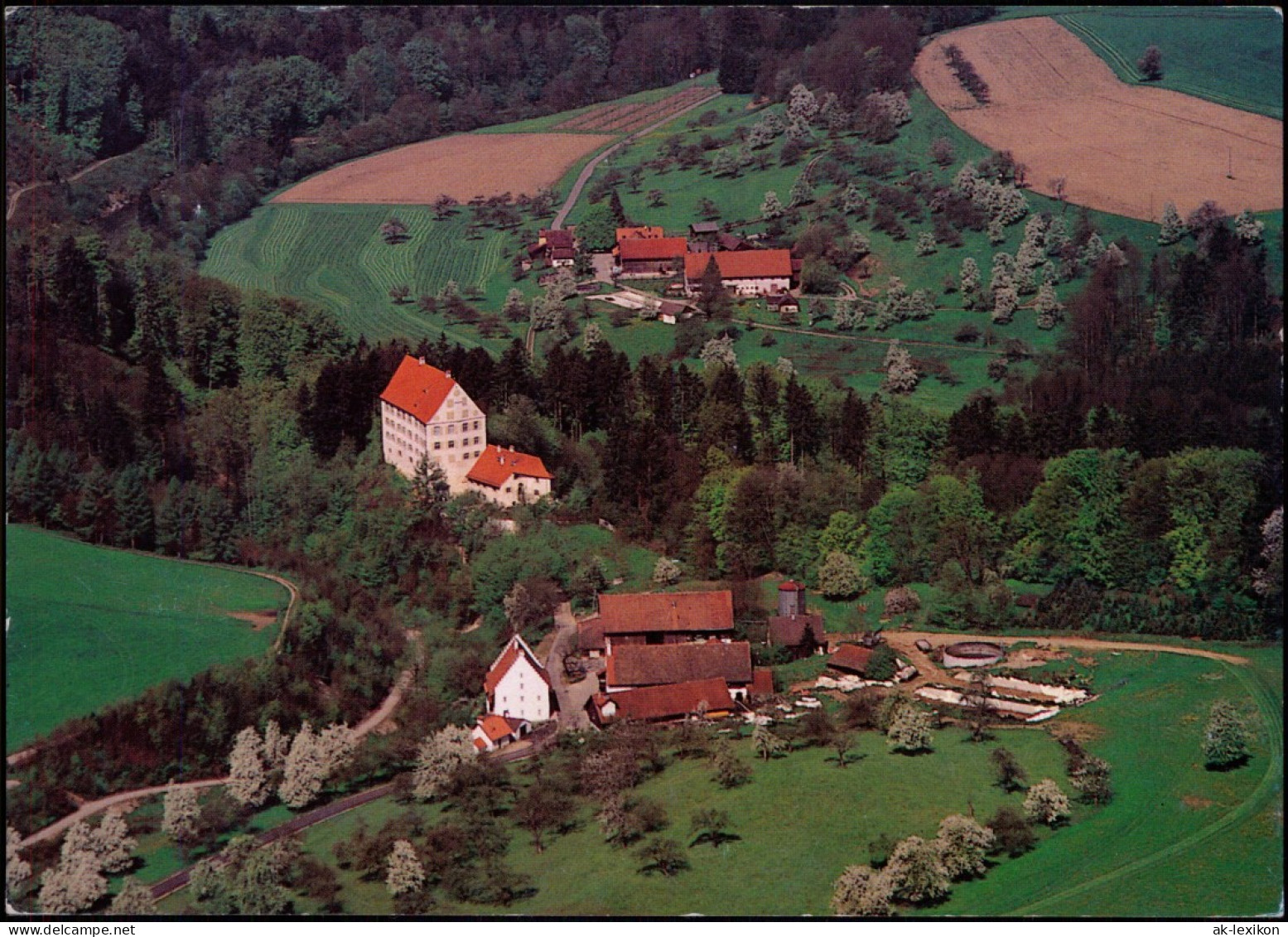 Ansichtskarte Ravensburg Umland-Ansicht Mit Luftbild Schloss Achberg 1999 - Ravensburg