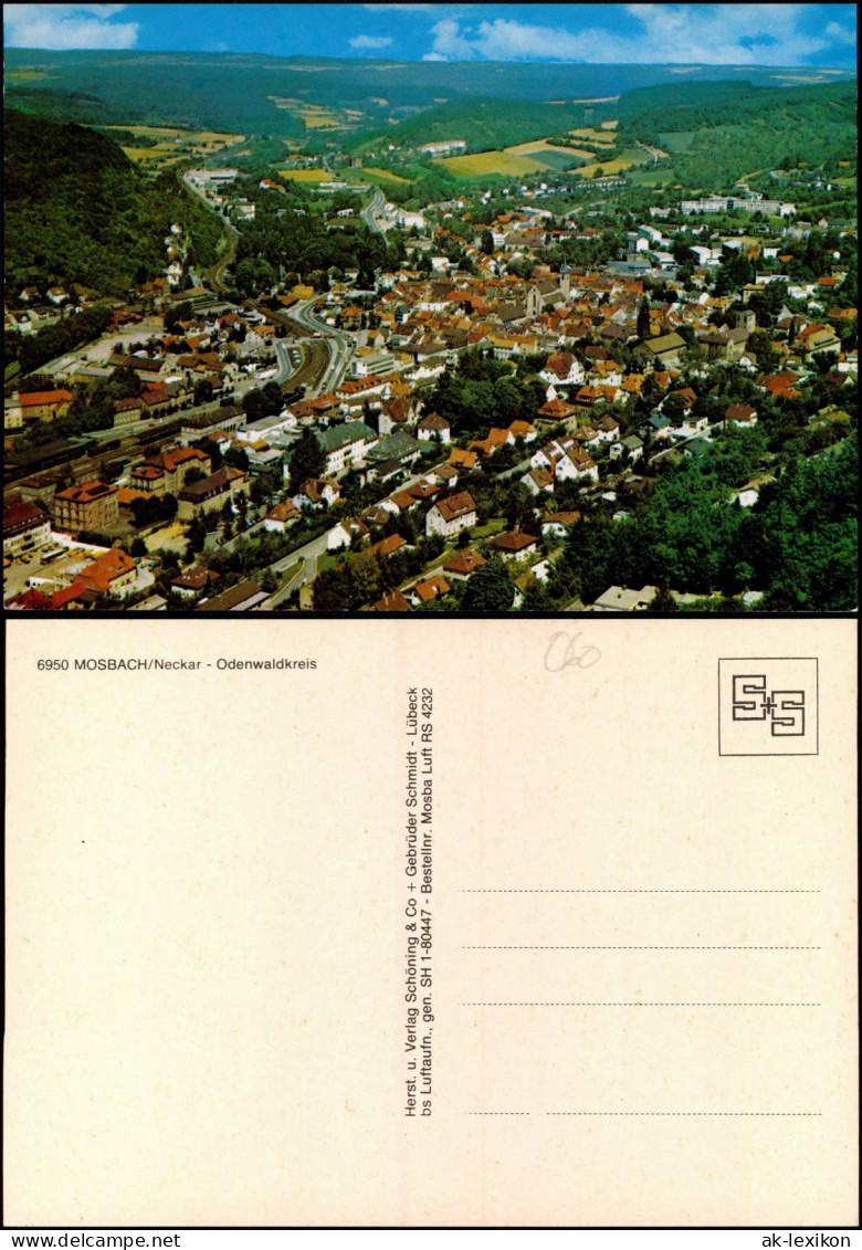 Ansichtskarte Mosbach (Baden) Luftaufnahme Luftbild 1978 - Mosbach