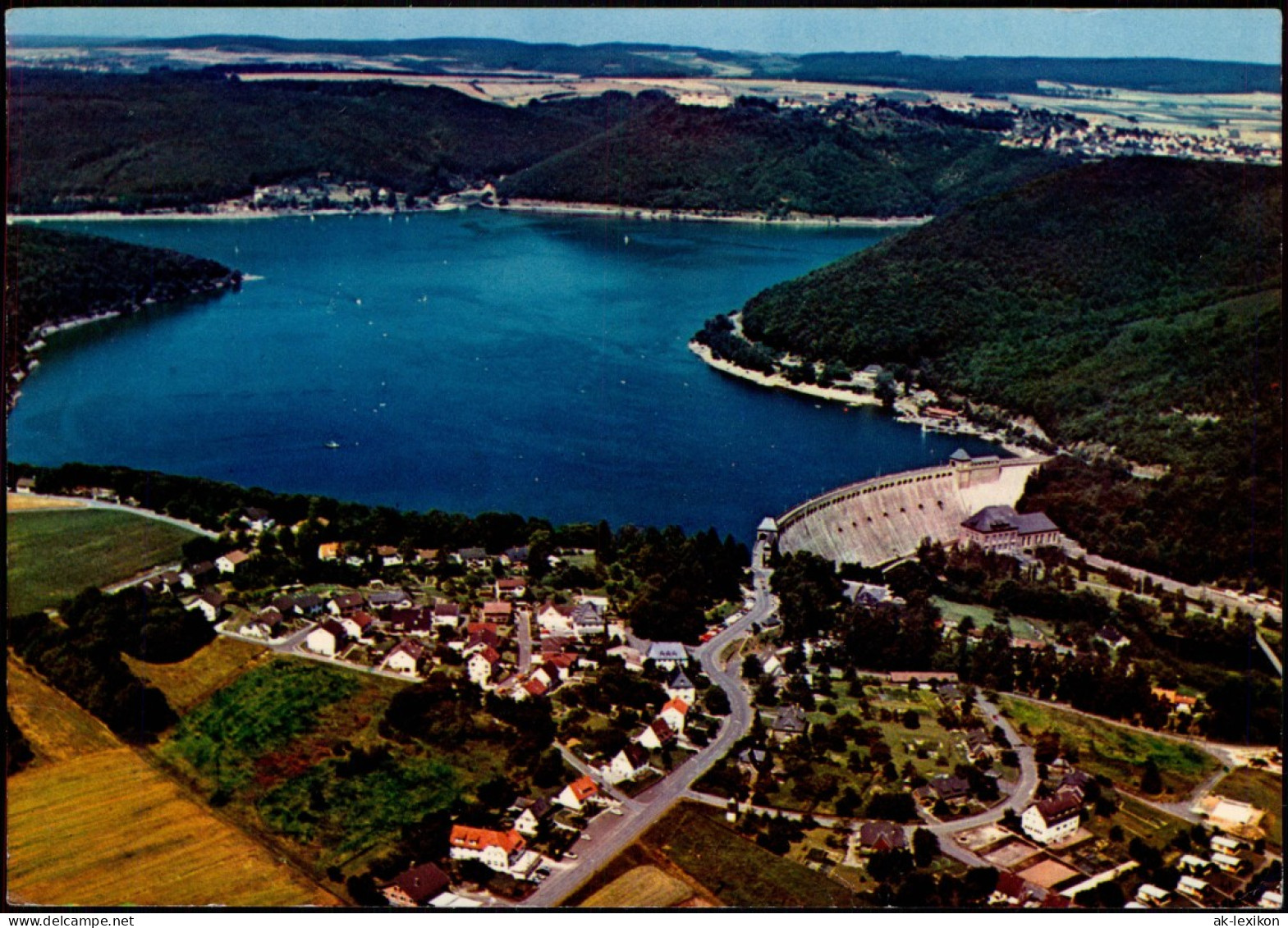 Ansichtskarte Waldeck (am Edersee) Edertalsperre Luftaufnahme 1981/0000 - Waldeck