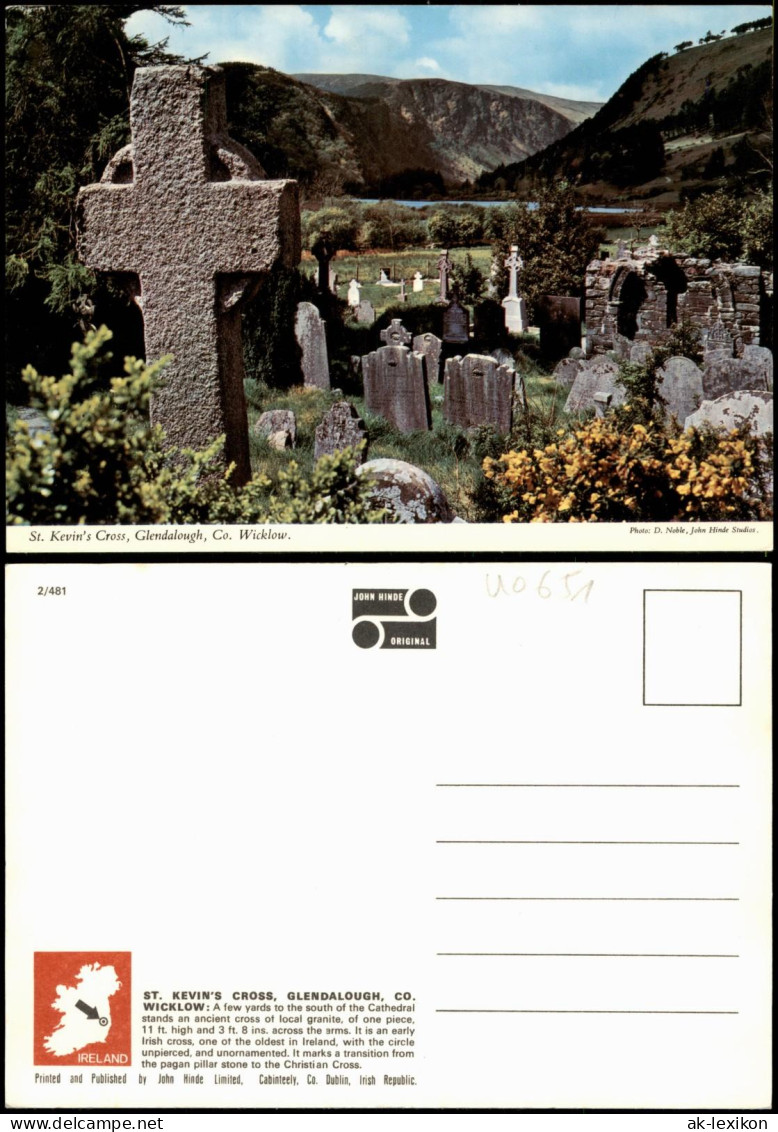 Postcard Wicklow Cill Mhantáin St. Kevin's Cross, Glendalough 1981 - Other & Unclassified