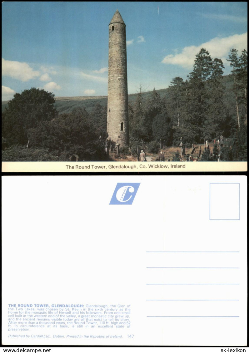 Dublin Baile Átha Cliath Umland-Ansicht ROUND TOWER, GLENDALOUGH 1970 - Autres & Non Classés