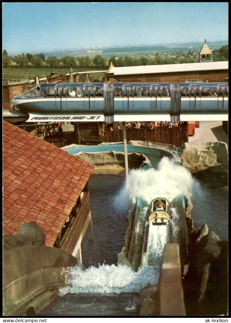 Brühl PHANTASIALAND-JET Monorail Einschienenzug Wildwasserbahn 1975 - Brühl