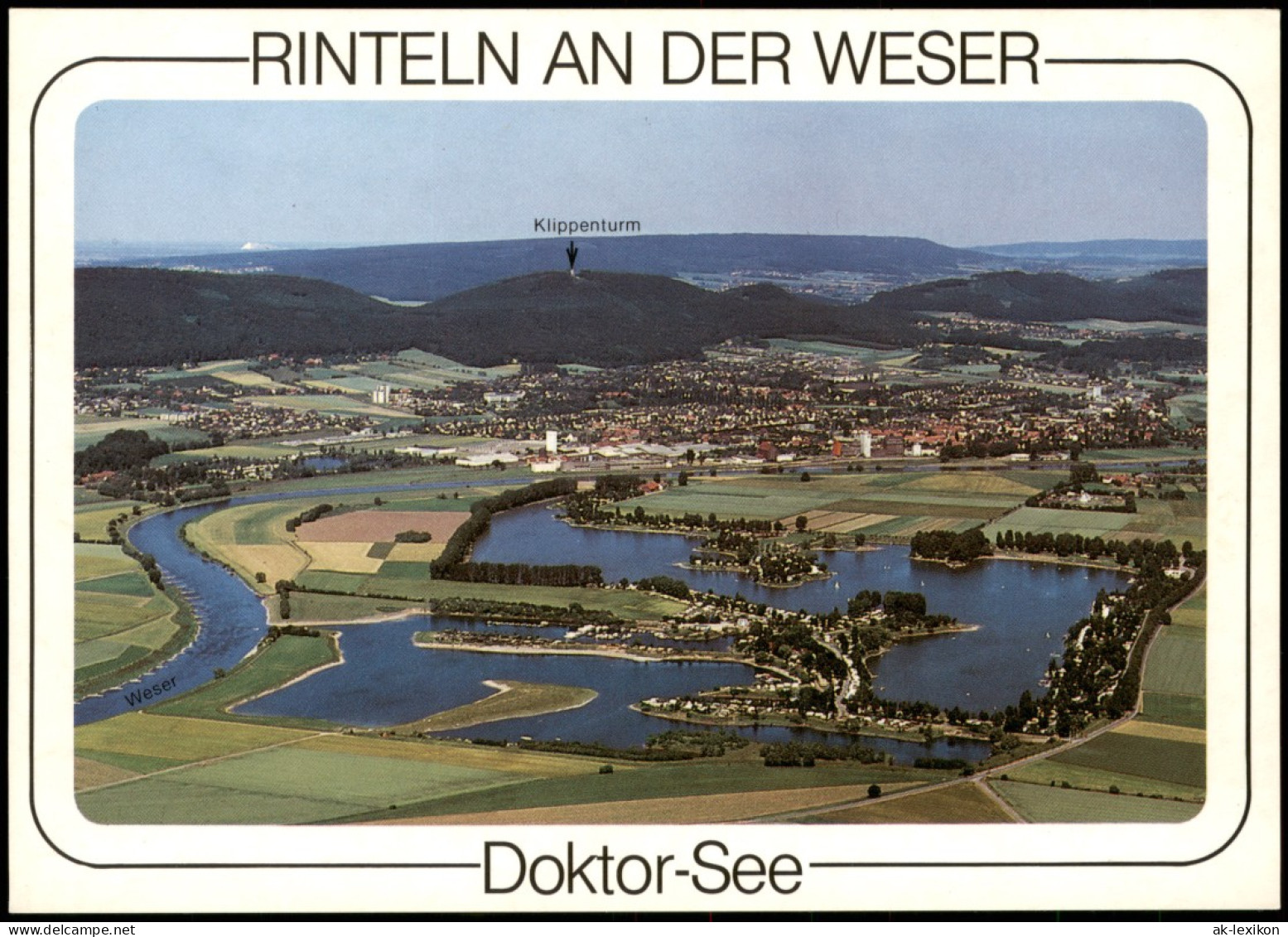Ansichtskarte Rinteln Luftbild Mit Doktor-See 2000 - Rinteln