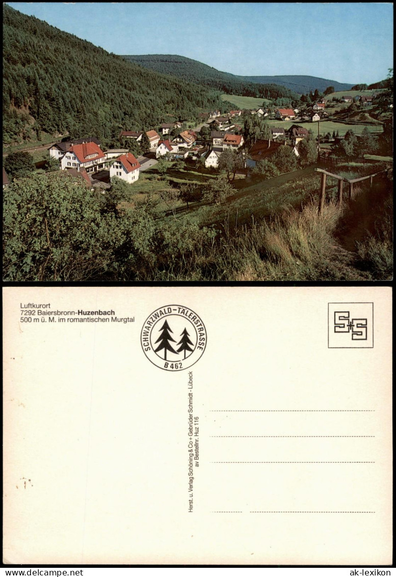 Ansichtskarte Baiersbronn Huzenbach - Totale 1972 - Baiersbronn