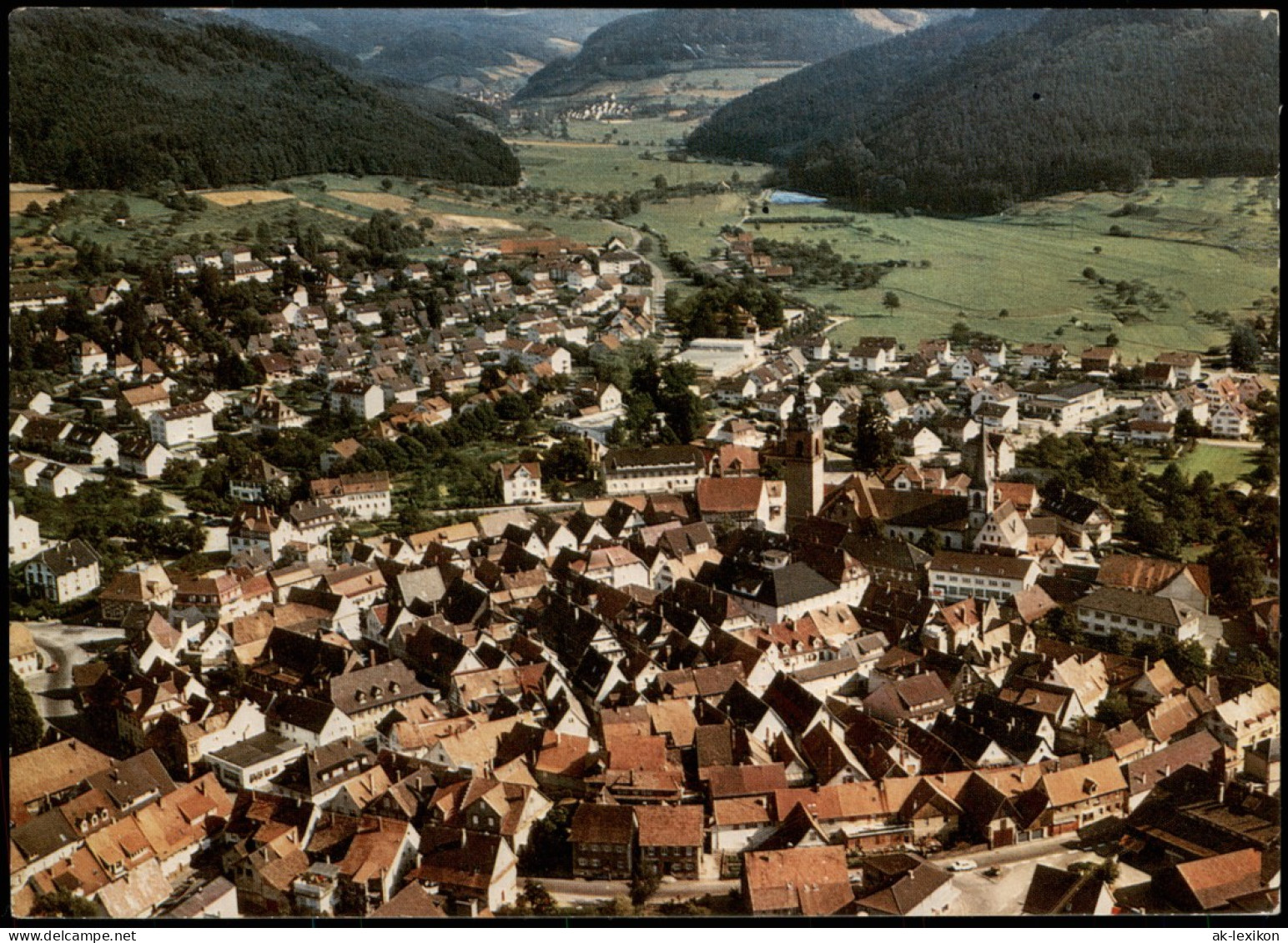 Ansichtskarte Haslach Im Kinzigtal Luftaufnahme Luftbild Kinzigtal 1977 - Haslach