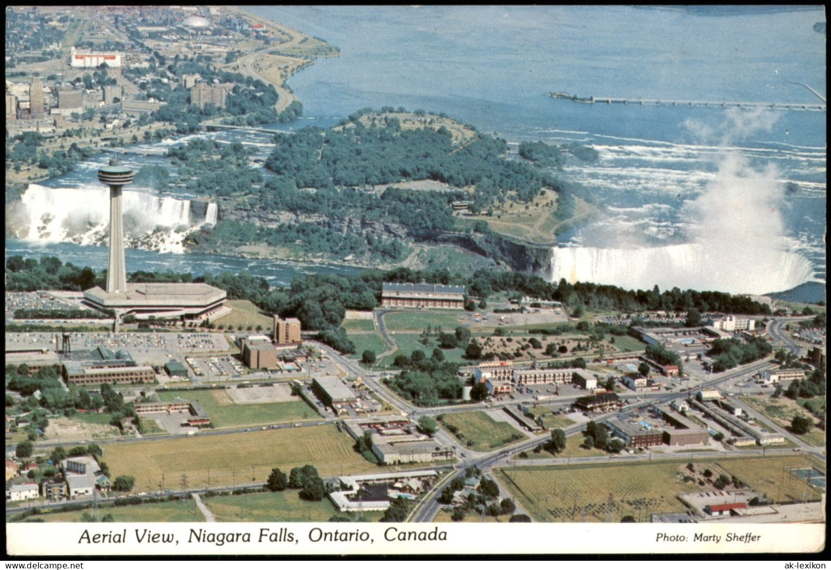 Niagara Falls Ontario Niagarafälle Canada Kanada Luftbild Arial View 1972 - Cataratas Del Niágara