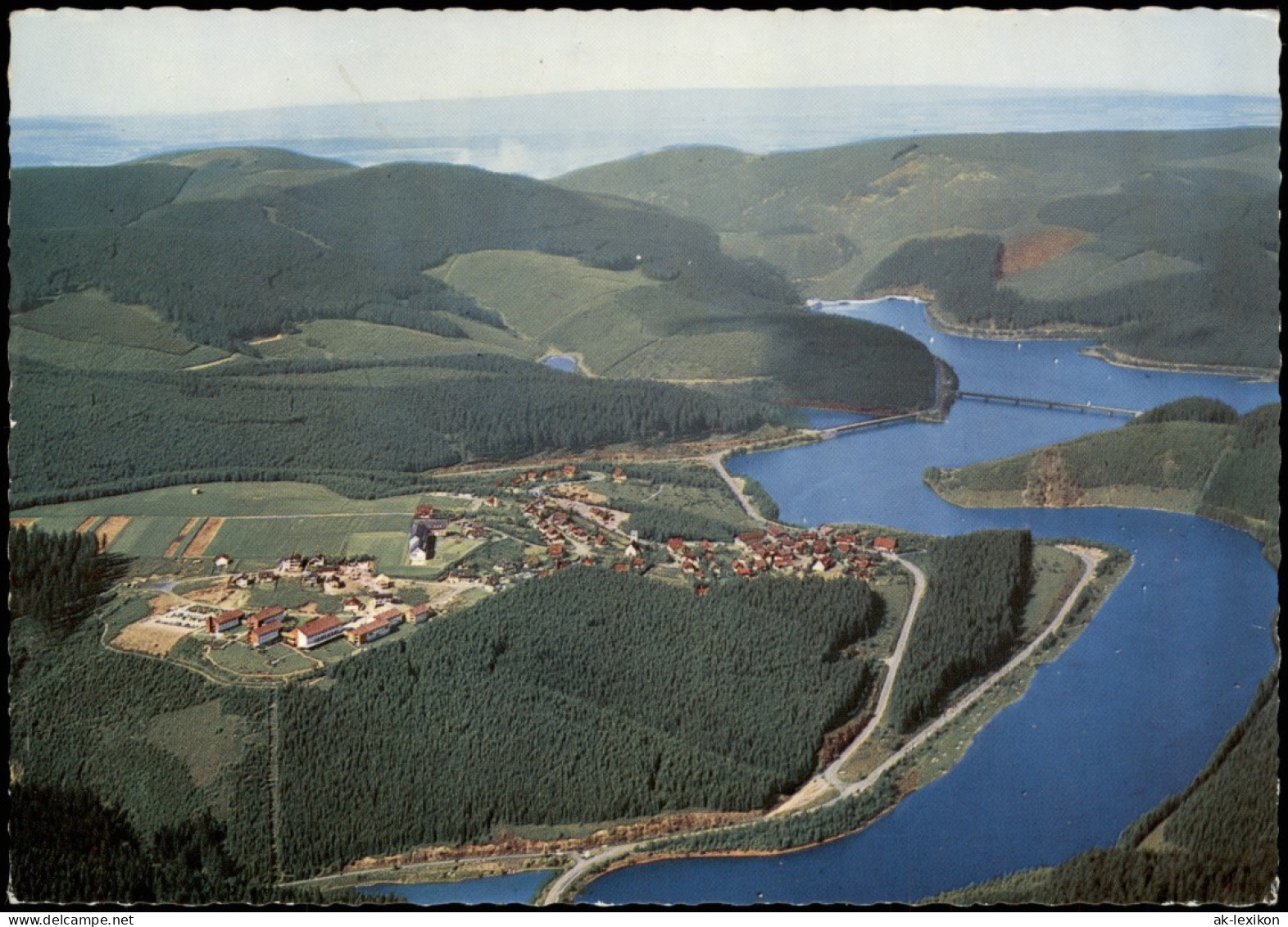 Altenau-Clausthal-Zellerfeld Luftbild Schulenberg Mit Okertalsperre 1976 - Altenau
