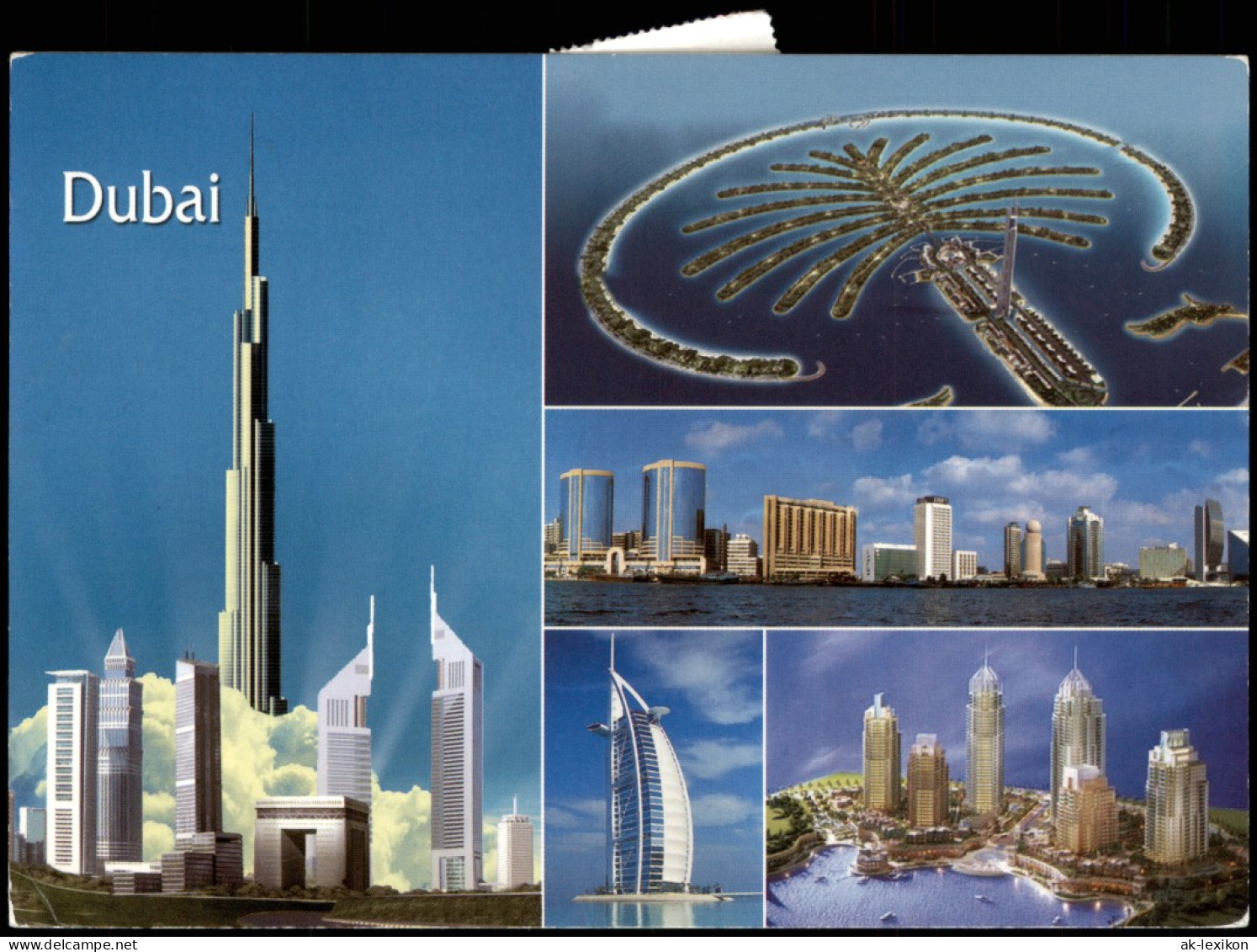 Postcard Dubai دبي Luftbild, Hochhäuser 2005 - Emiratos Arábes Unidos