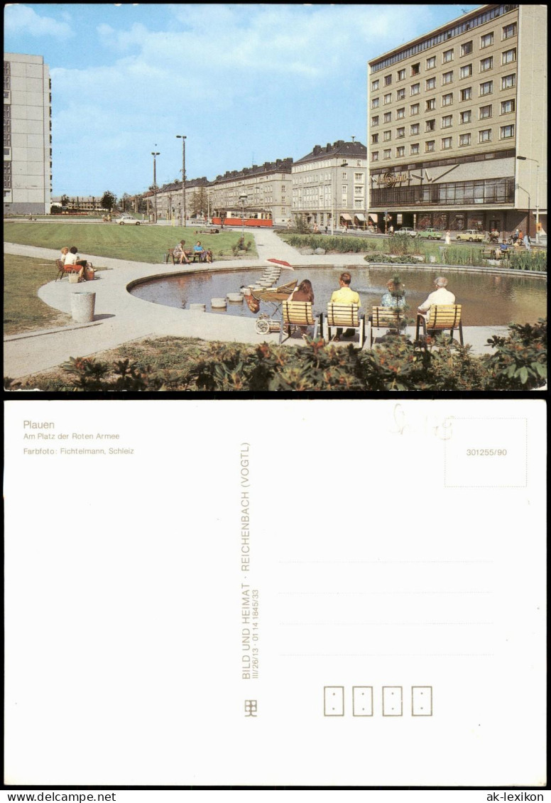 Ansichtskarte Plauen (Vogtland) Albertplatz | Platz Der Roten Armee 1990 - Plauen