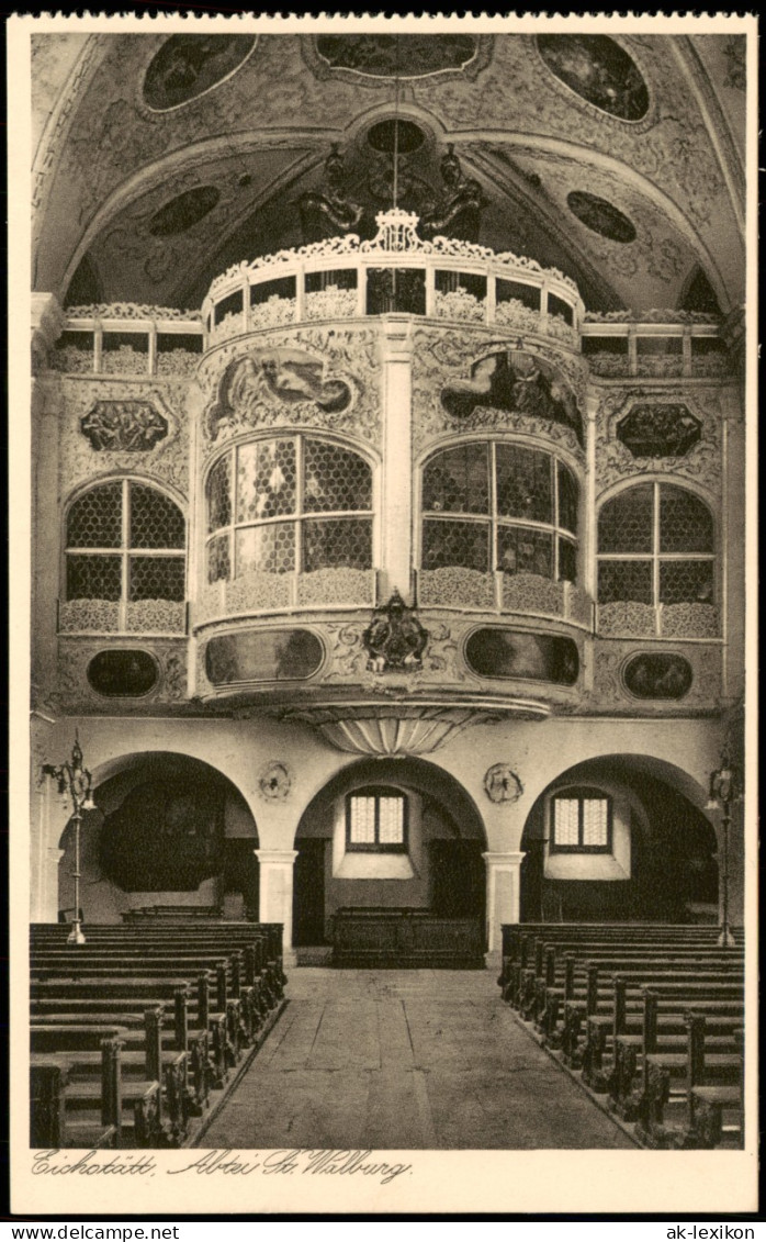 Ansichtskarte Eichstätt Benediktinerinnen-Abtei St. Walburg, Nonnenchor 1928 - Eichstaett