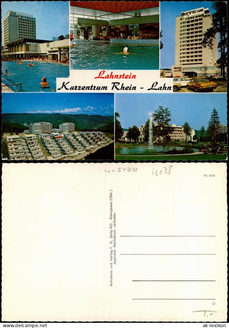 Ansichtskarte Lahnstein Mehrbild Dorint Hotel, Kurzentrum Rhein Lahn 1972 - Lahnstein