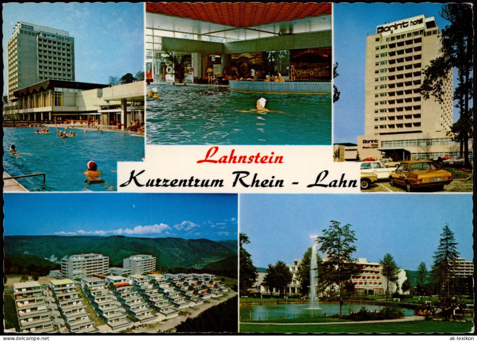 Ansichtskarte Lahnstein Mehrbild Dorint Hotel, Kurzentrum Rhein Lahn 1972 - Lahnstein