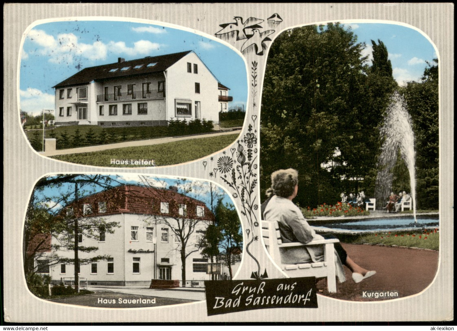 Ansichtskarte Bad Sassendorf Haus Leifert, Kurgarten, Haus Sauerland 1967 - Bad Sassendorf