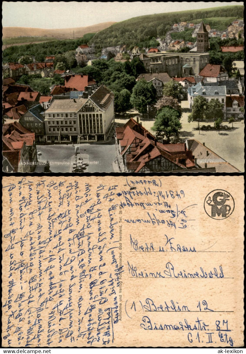 Ansichtskarte Bad Hersfeld Stiftsruine Und Kurviertel 1963 - Bad Hersfeld