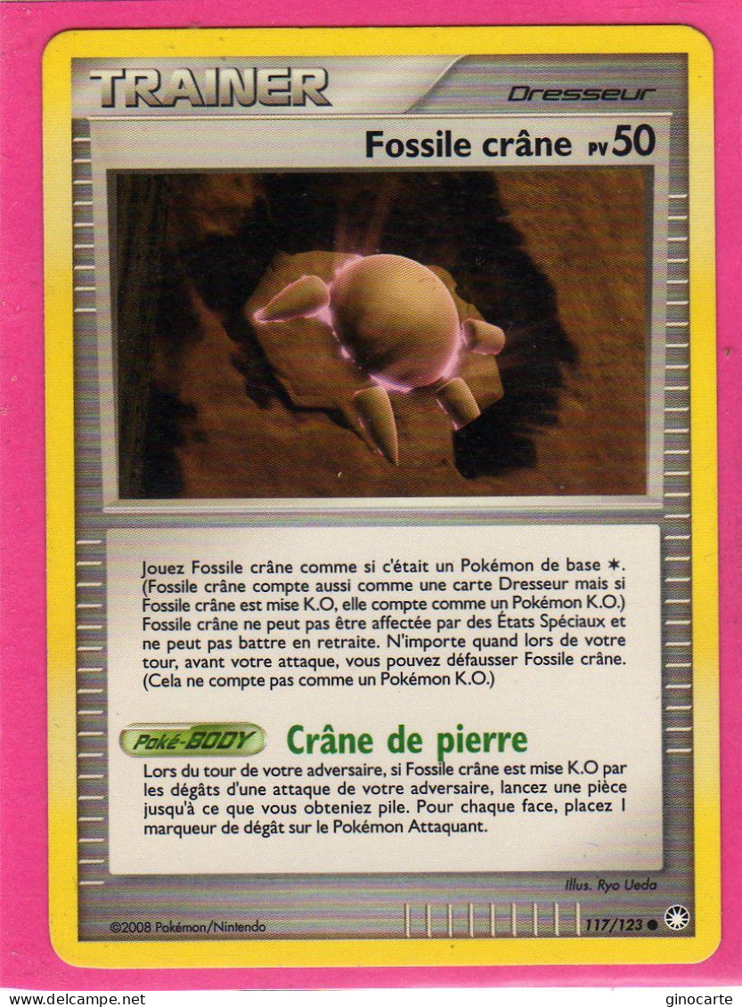 Carte Pokemon 2008 Diamant Et Perle Tresor Mysterieux 117/123 Fossile Crane Neuve - Diamant Und Perl