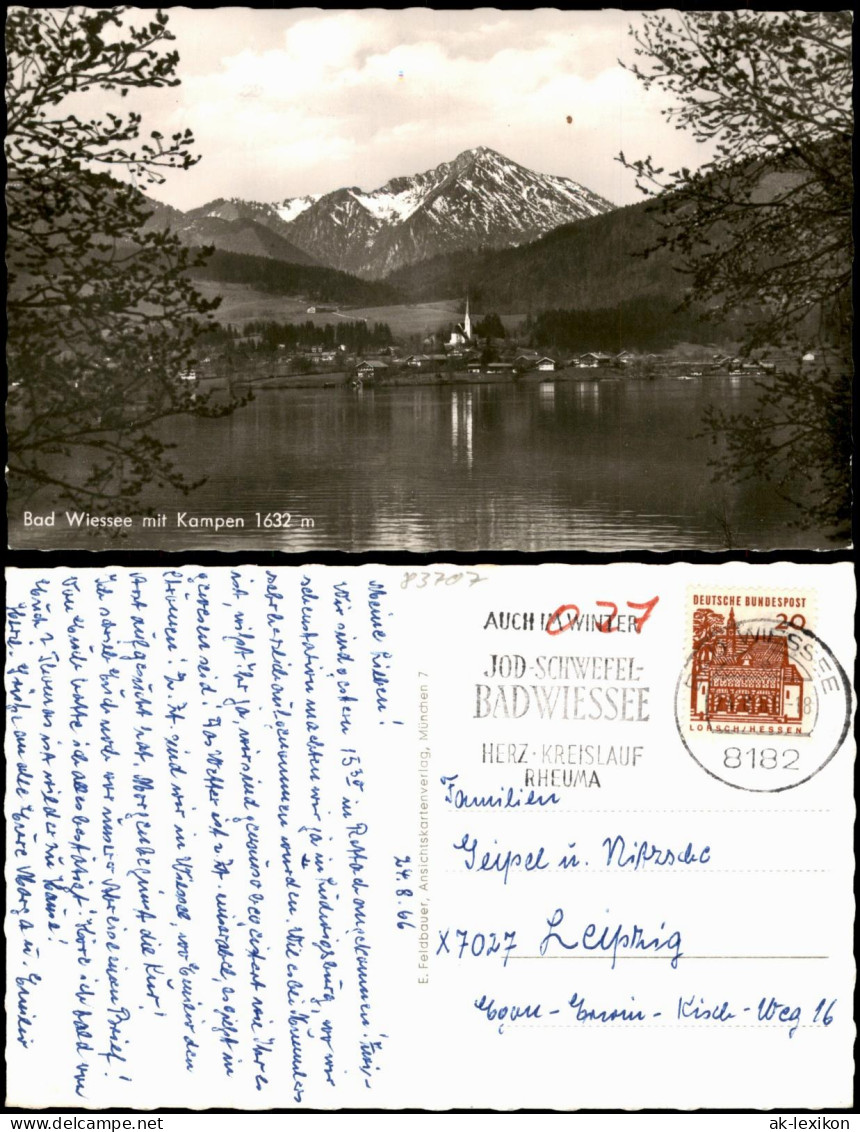 Ansichtskarte Bad Wiessee Panorama-Ansicht Mit Kampen Und See-Blick 1966 - Bad Wiessee