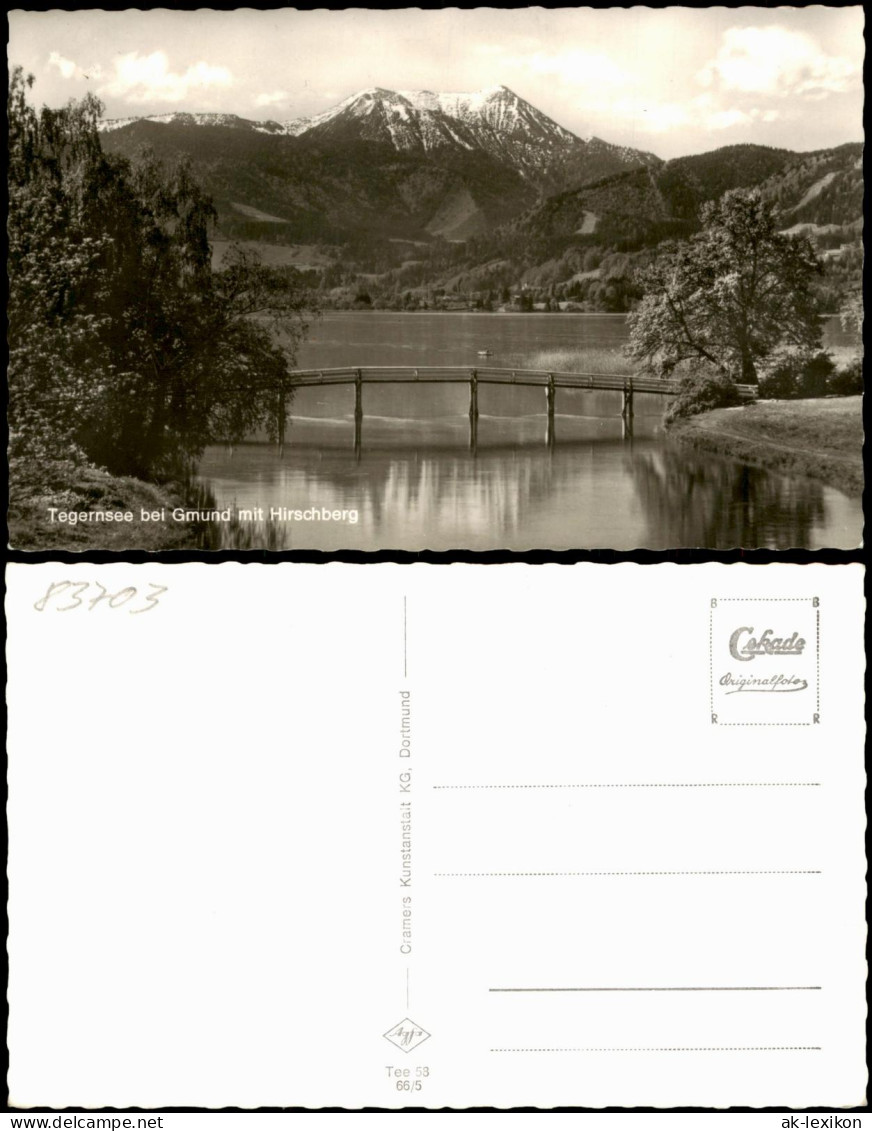 Ansichtskarte Bad Wiessee Tegernsee Bei Gmund Mit Hirschberg 1966 - Bad Wiessee