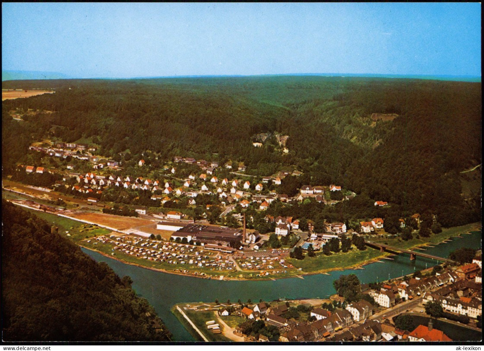 Ansichtskarte Bad Karlshafen Luftbild 1975 - Bad Karlshafen