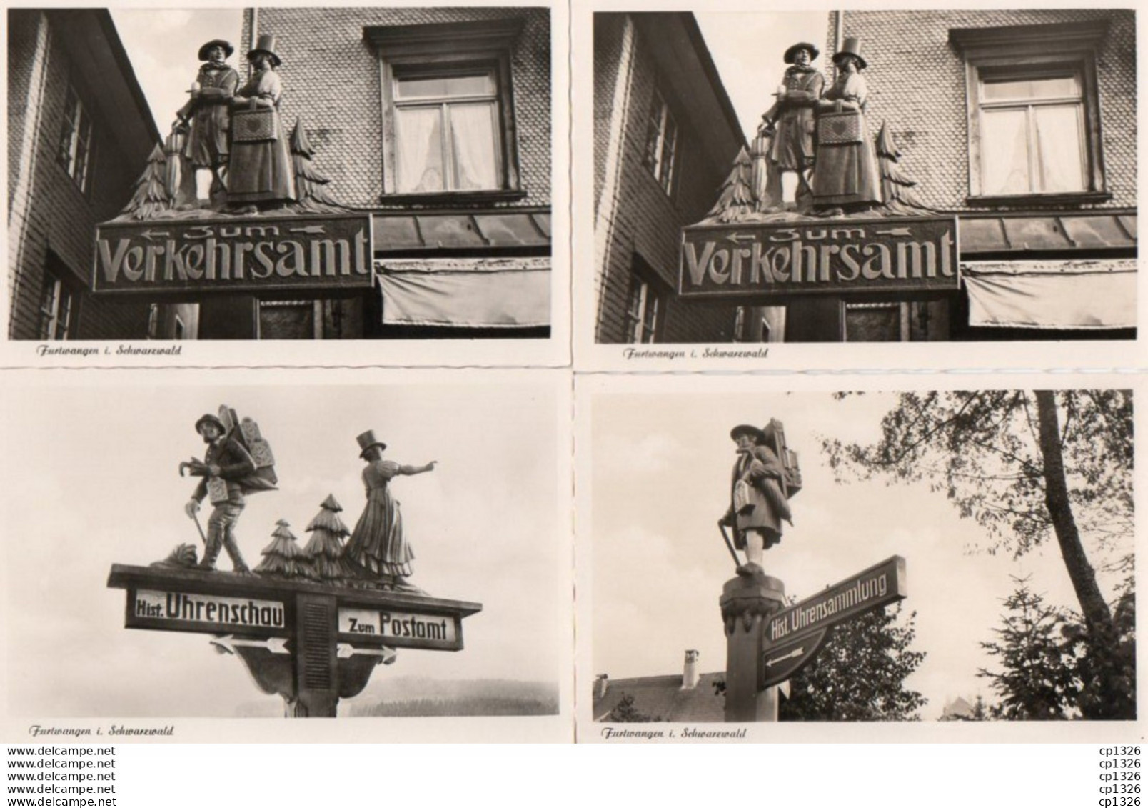 2V11Mx    Alemagne Furtwangen Lot Of 4 Postcards I. Schwarzwald - Furtwangen