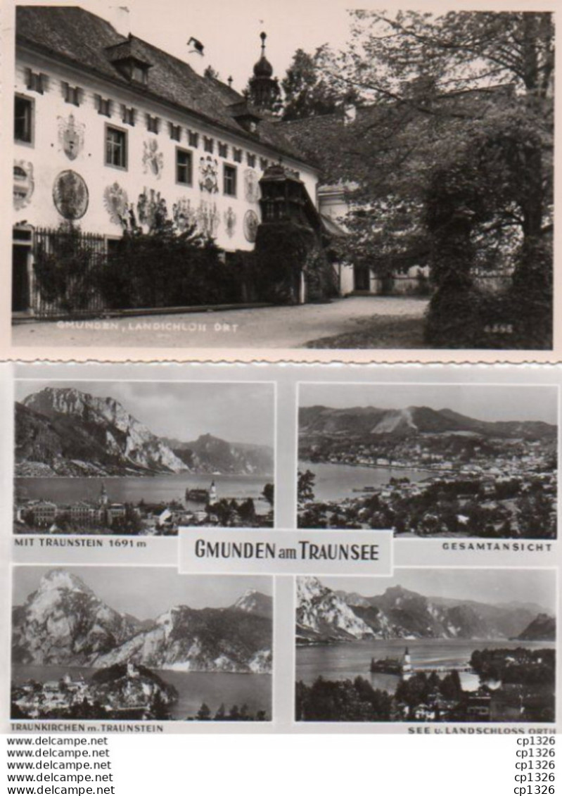 2V11Mx    Autriche Gmunden Lot Of 2 Postcards En TBE - Gmunden