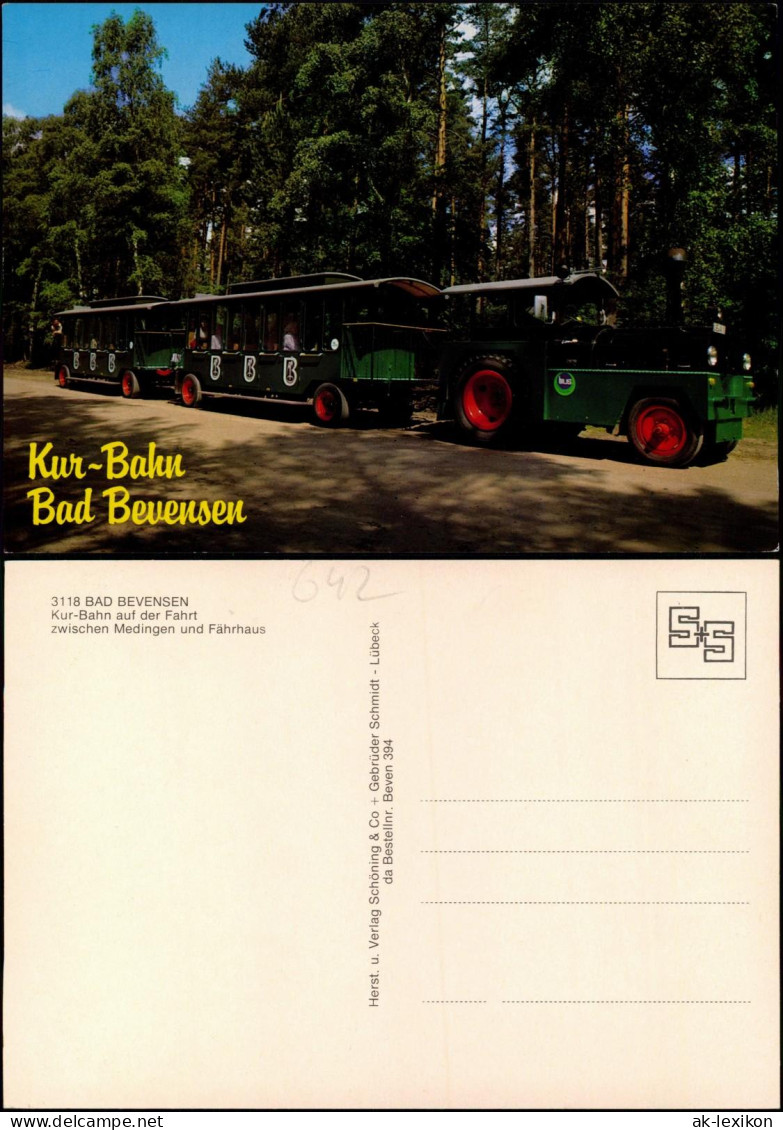 Ansichtskarte Bad Bevensen Kur-Bahn Zwischen Medingen Und Fährhaus 1981 - Bad Bevensen