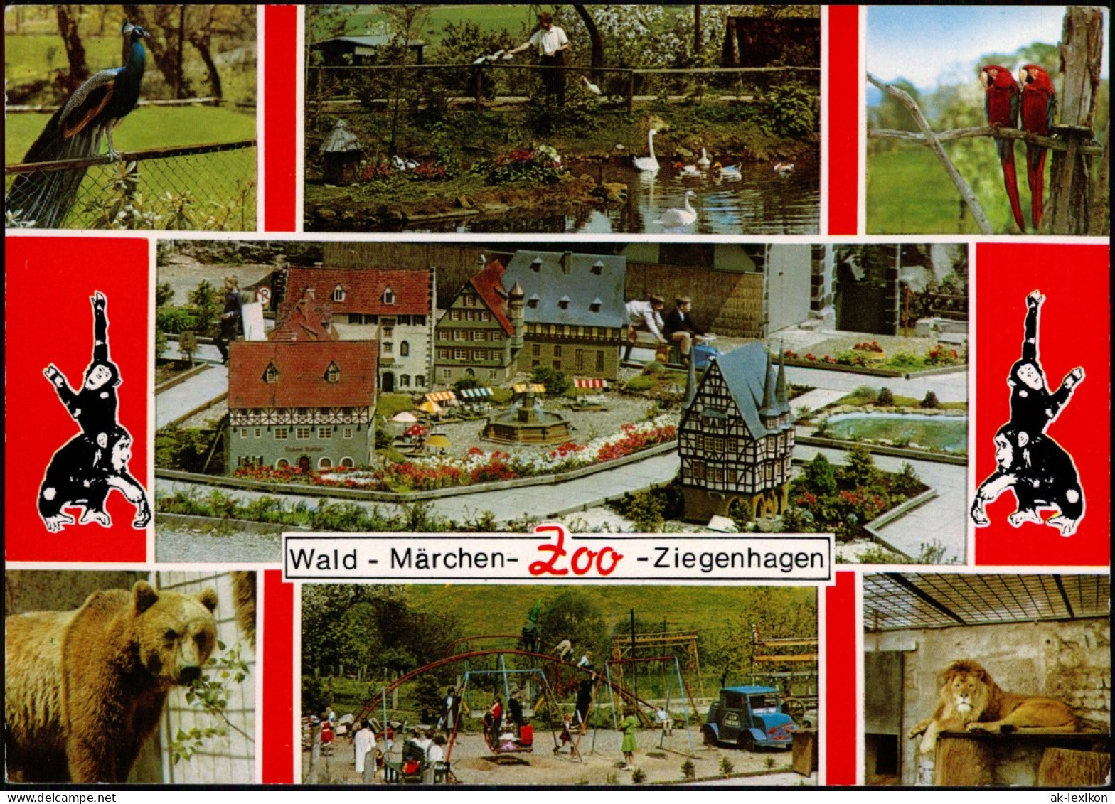 Ansichtskarte Ziegenhagen-Witzenhausen Wald-Märchen-Zoo - Mehrbild AK 1971 - Witzenhausen
