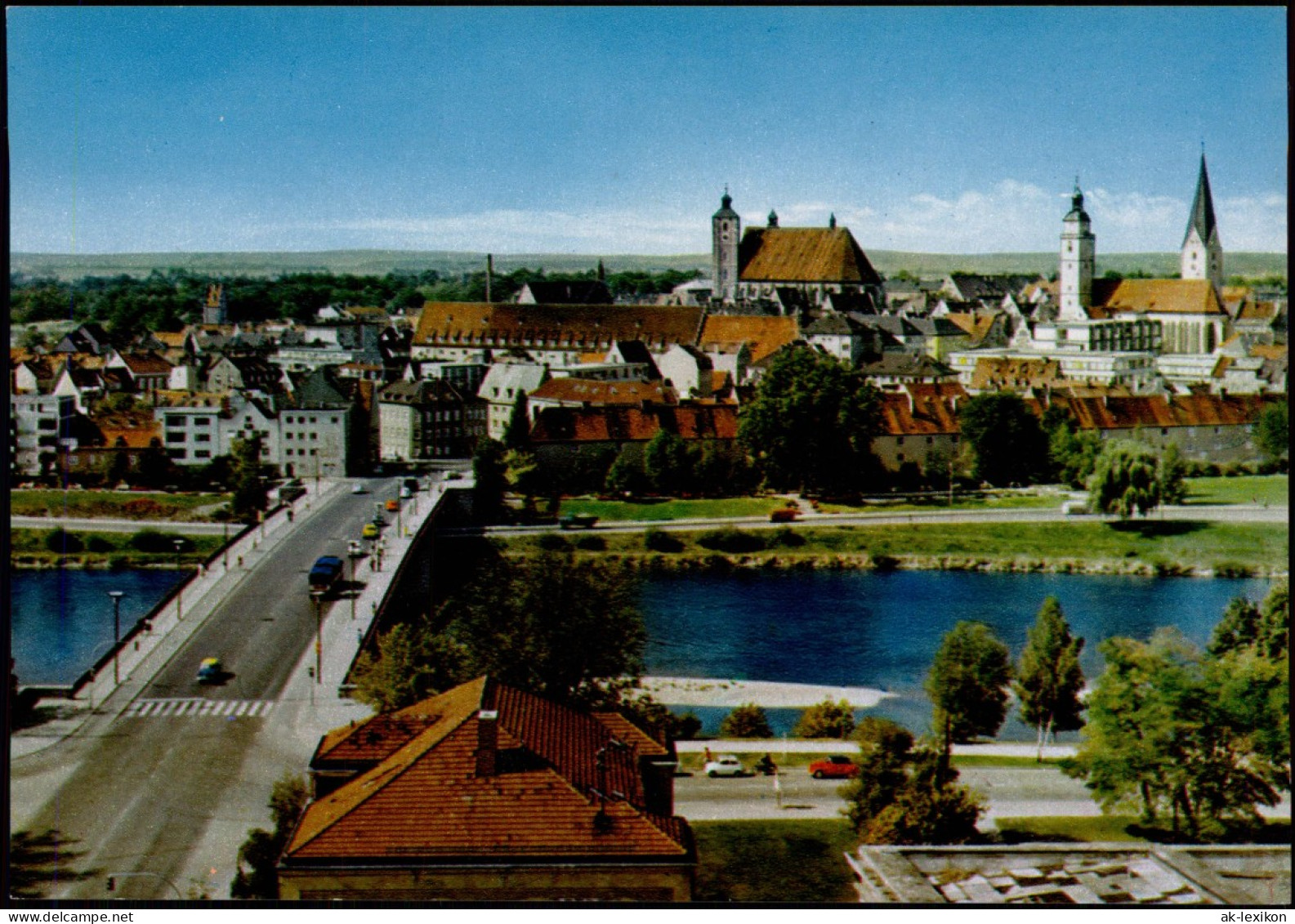 Ansichtskarte Ingolstadt Stadt-Ansicht Mit Donaubrücke 1981 - Ingolstadt