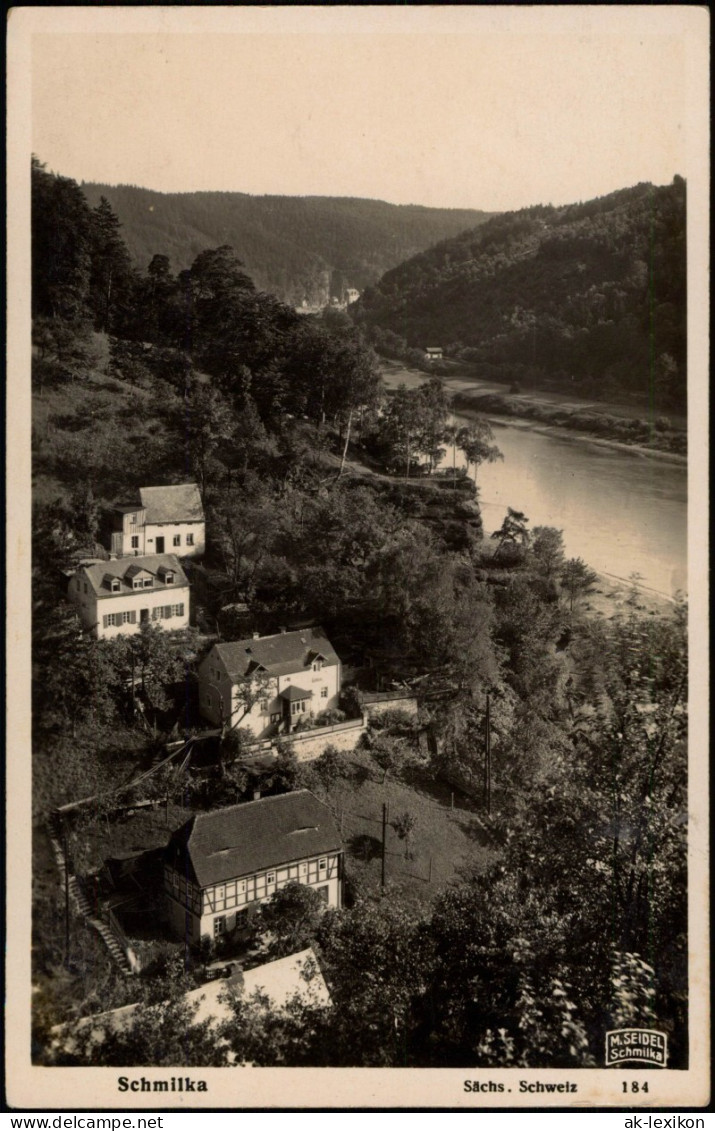 Ansichtskarte Schmilka Gasthaus Richters Horn 1934 - Schmilka