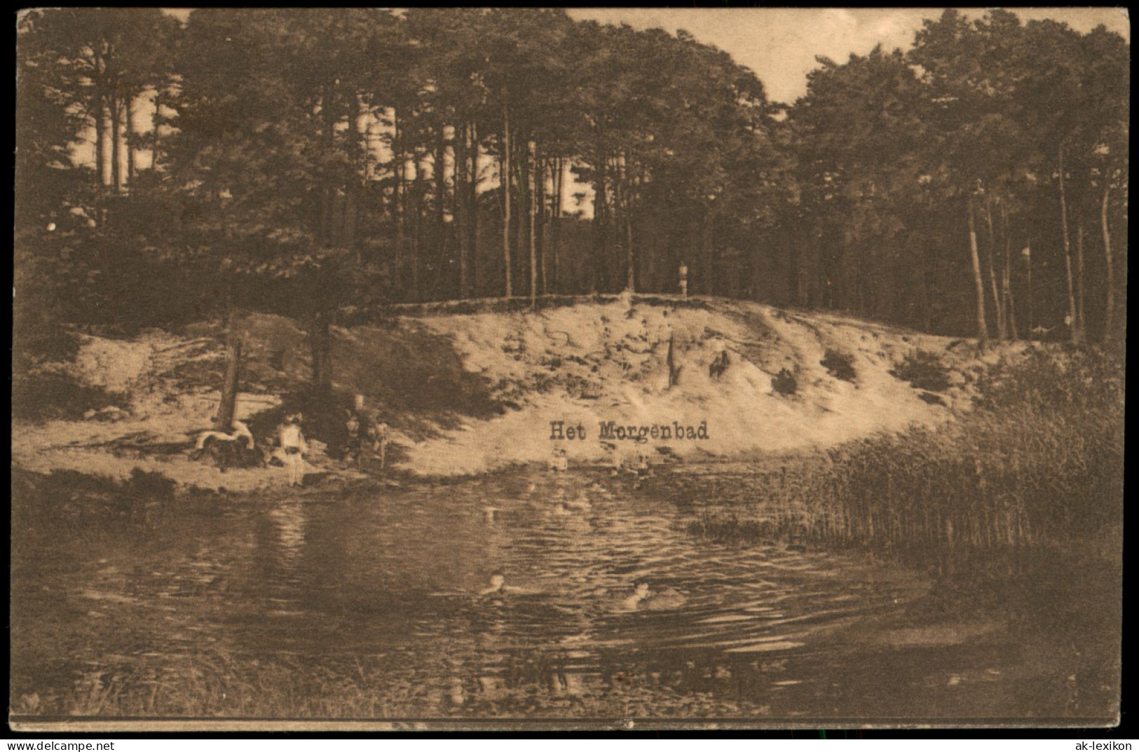 Postkaart Ommen Het Morgenbad 1920 - Ommen