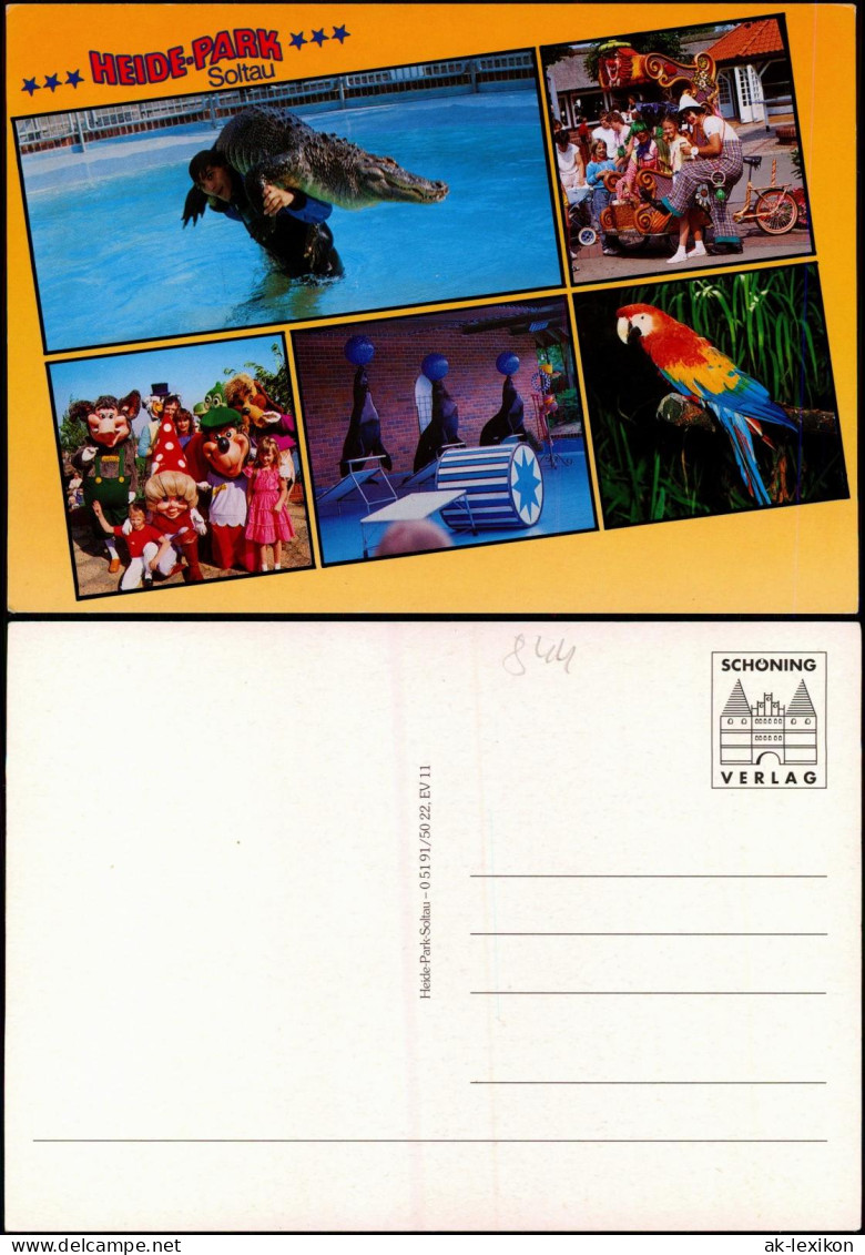 Ansichtskarte Soltau Heide-Park Mehrbildkarte Mit Tier-Vorführungen 1980 - Soltau