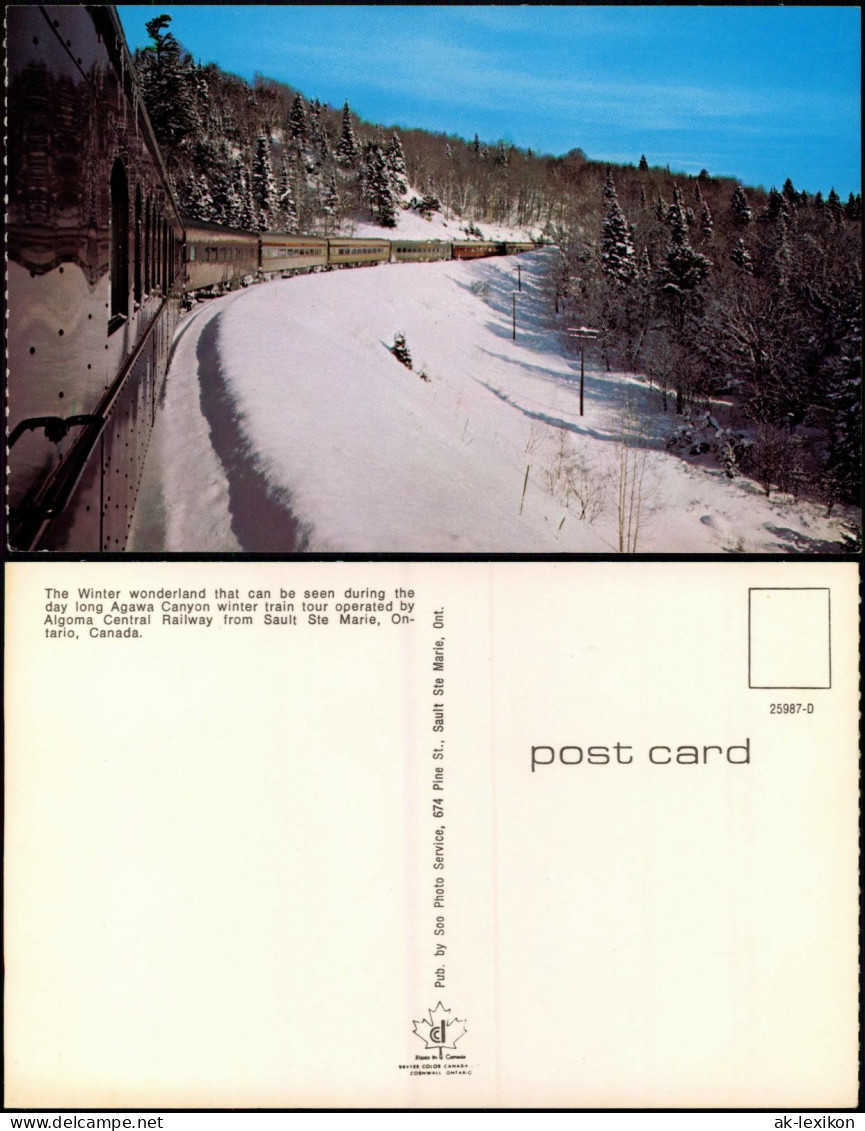 Ontario Winter Wonderland, Agawa Canyon  Railway Ontario, Eisenbahn Zug 1970 - Otros & Sin Clasificación