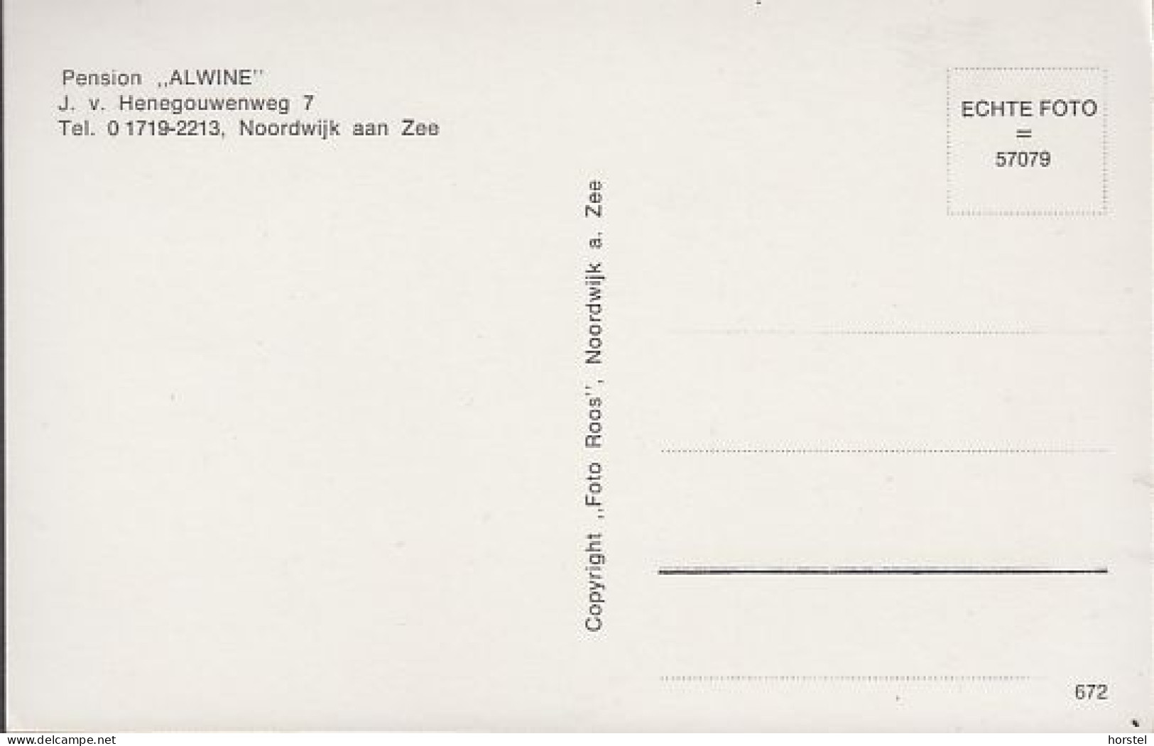 Netherland - Noordwijk Aan Zee - Pension "Alwine" - Noordwijk (aan Zee)