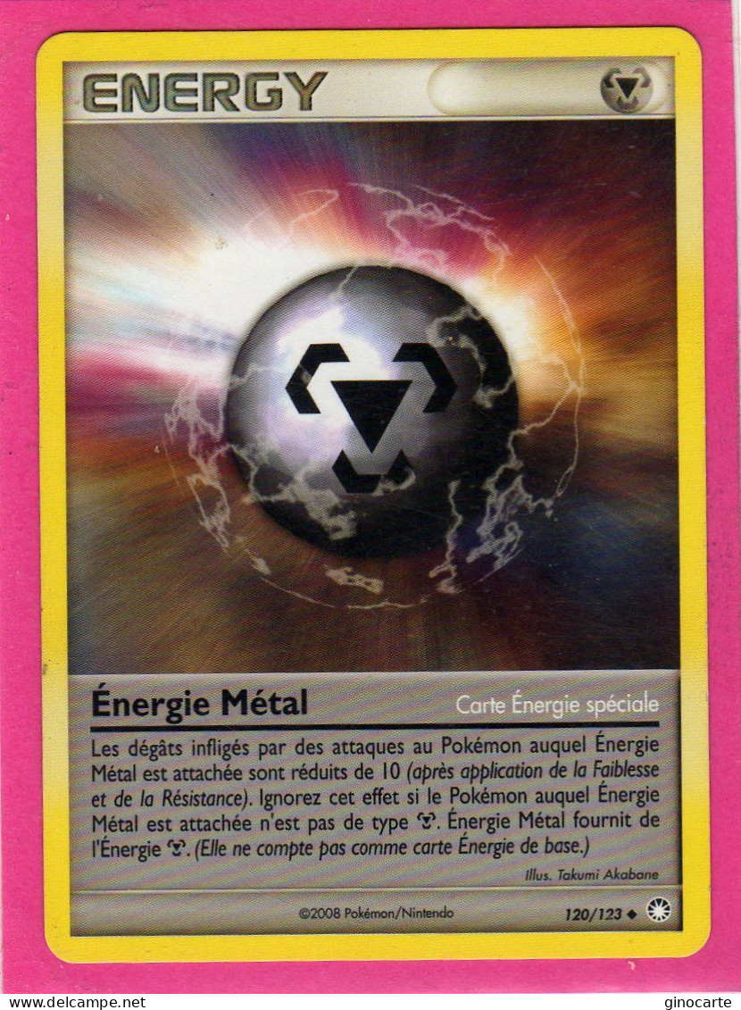 Carte Pokemon 2008 Diamant Et Perle Tresor Mysterieux 120/123 Energie Metal Neuve - Diamond & Pearl 