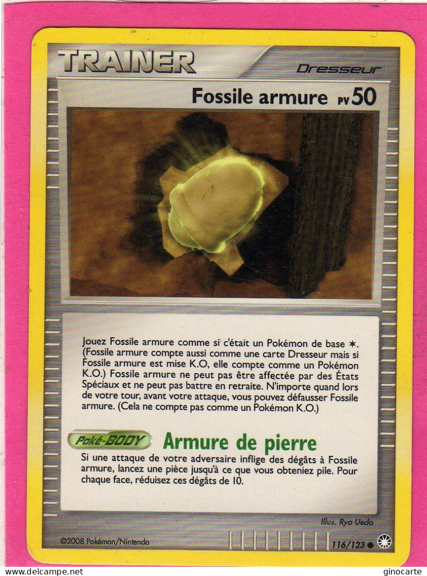 Carte Pokemon 2008 Diamant Et Perle Tresor Mysterieux 116/123 Fossile Armure Neuve - Diamant Und Perl