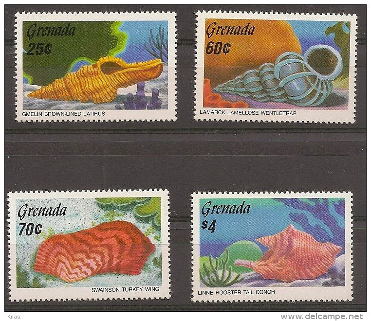 GRENADA GRENADINES 1986 Shells MNH - Coquillages