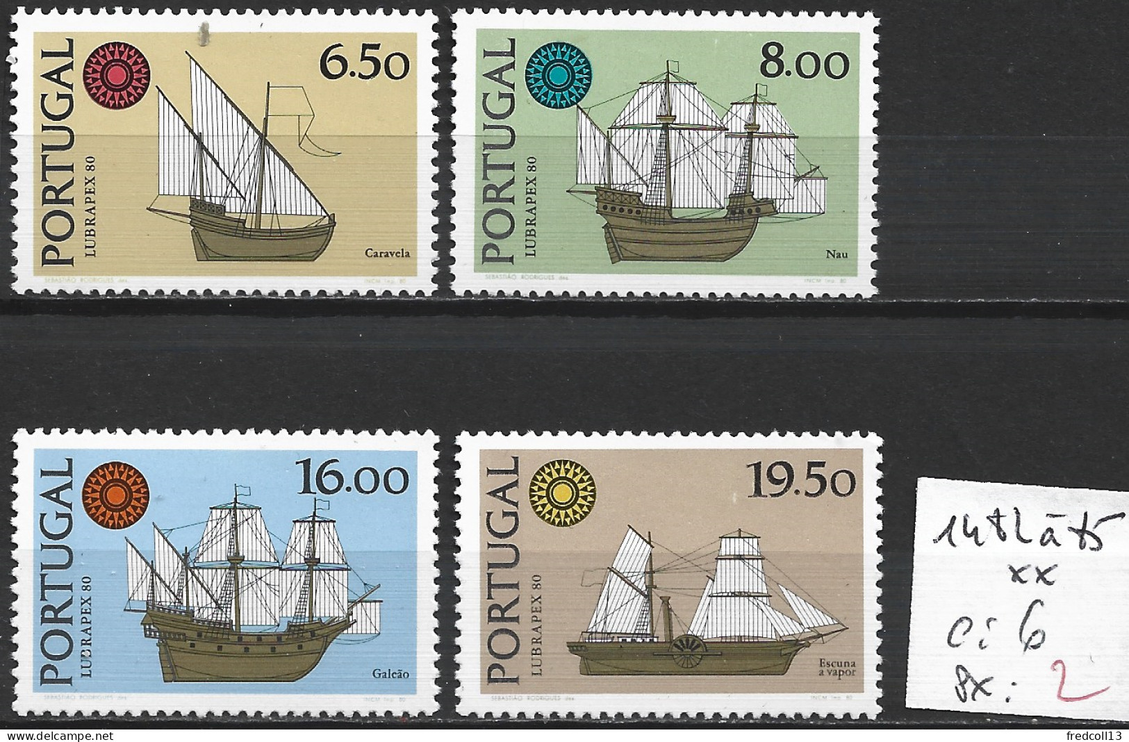 PORTUGAL 1482 à 85 ** Côte 6 € - Neufs