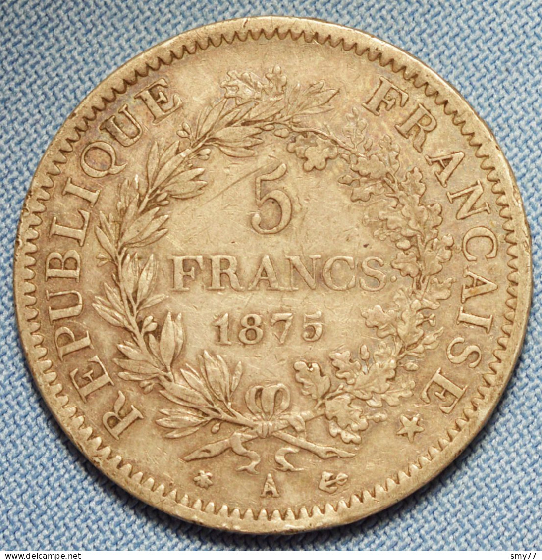 France • 5 Francs • 1875 A   (Paris) • Hercule IIIe République • [24-353] - 5 Francs