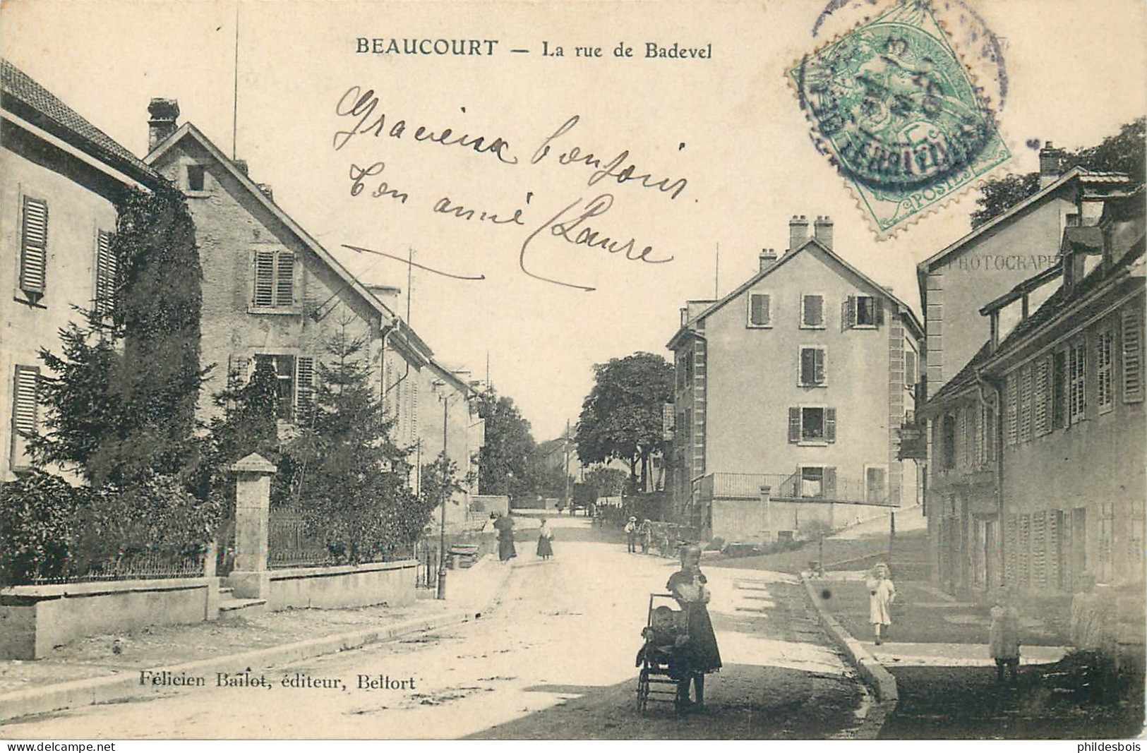 TERRITOIRE DE BELFORT   BEAUCOURT  Rue De Badevel - Beaucourt