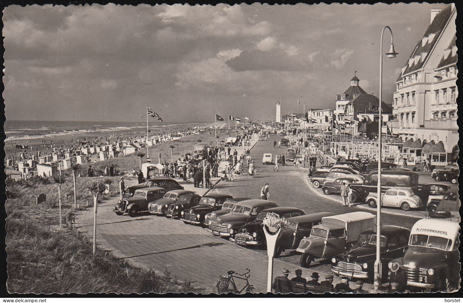 Netherland - Noordwijk Aan  Zee - Boulevard - Street - Cars - Fiat Topolino - Opel - Mercedes - Tempo Wagen - Oldtimer - Noordwijk (aan Zee)