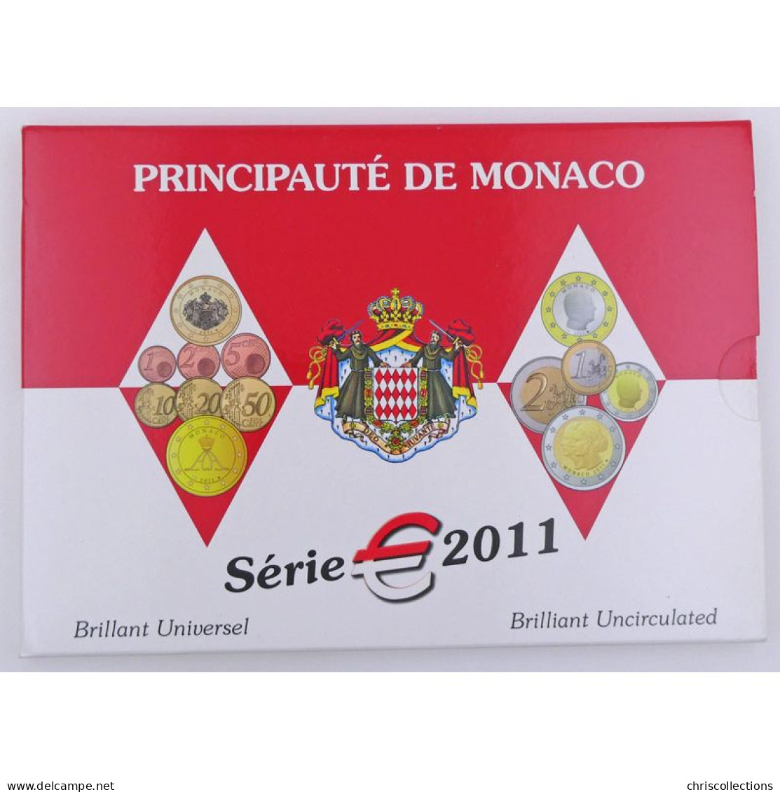  Euro, Monaco, Albert II, Coffret Brillant Universel 2011 - Monaco
