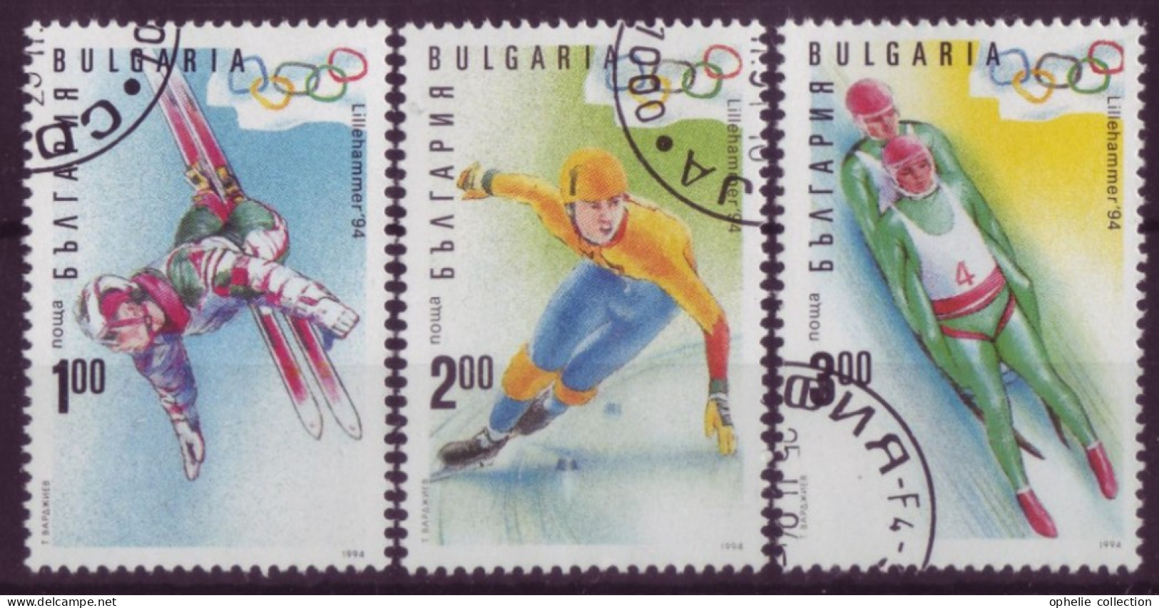 Europe - Bulgarie - Lillehammer'94 - Jeux Olympiques D'hiver - 3 Timbres Différents  - 6828 - Altri & Non Classificati