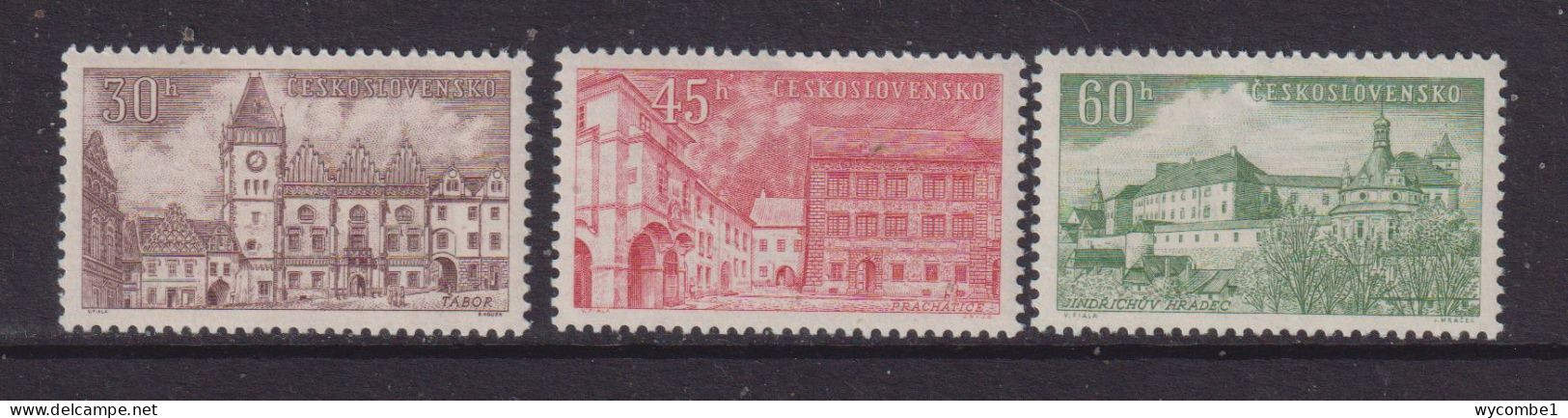 CZECHOSLOVAKIA  - 1955  Towns In Southern Bohemia Set  Never Hinged Mint - Unused Stamps