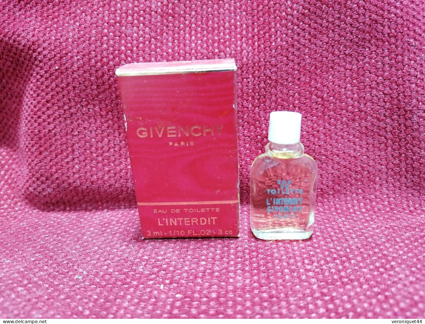 Givenchy Paris EDT L'Interdit Miniature 3 ML - Miniatures Womens' Fragrances (in Box)