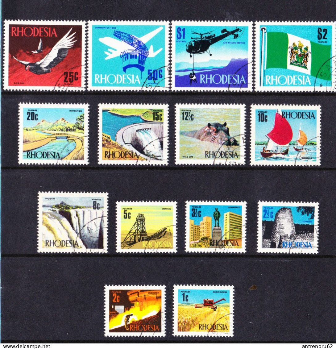 STAMPS-RHODESIA-1970-USED-SEE-SCAN-SET - Rhodésie (1964-1980)