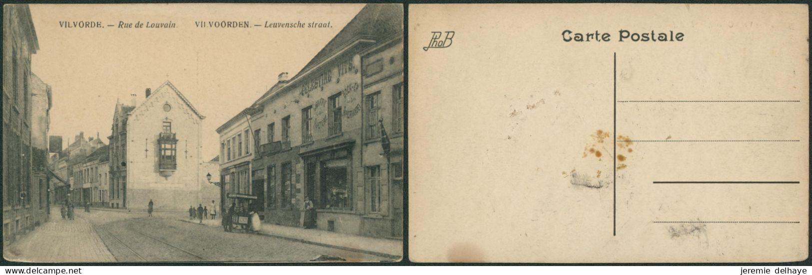 Carte Postale - Vilvorde : Rue De Louvain (librairie). - Vilvoorde